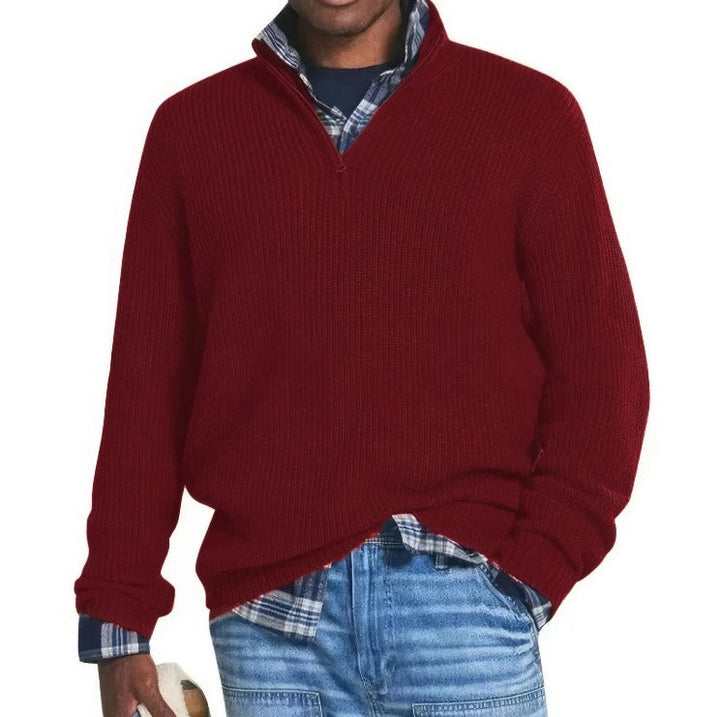 FINN™ – ZIPPERED KNIT SWEATER