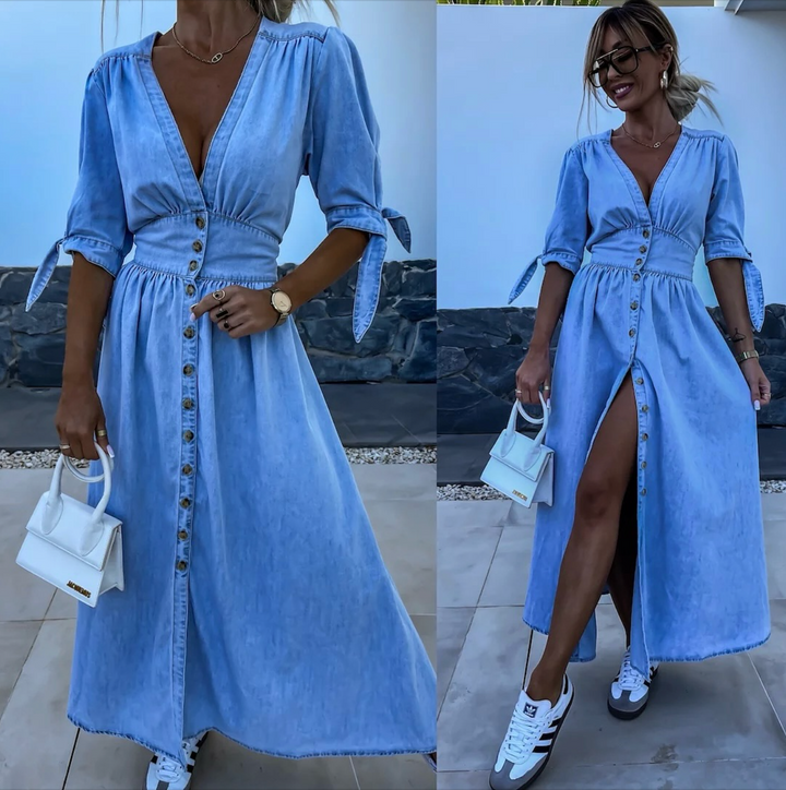 IVANKA™ – BRILLIANT DENIM DRESS