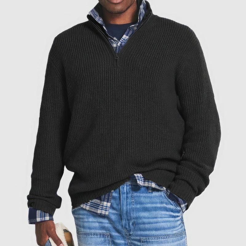 FINN™ – ZIPPERED KNIT SWEATER