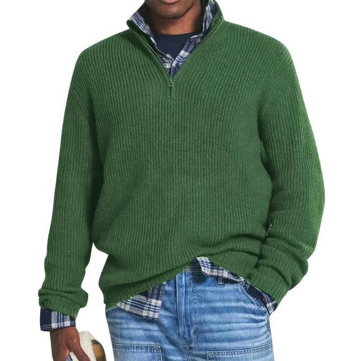 FINN™ – ZIPPERED KNIT SWEATER