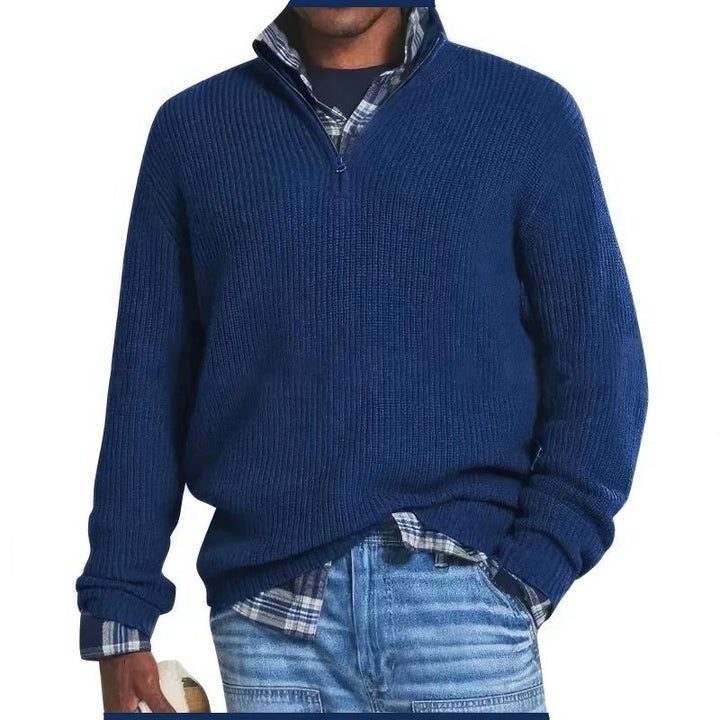 FINN™ – ZIPPERED KNIT SWEATER